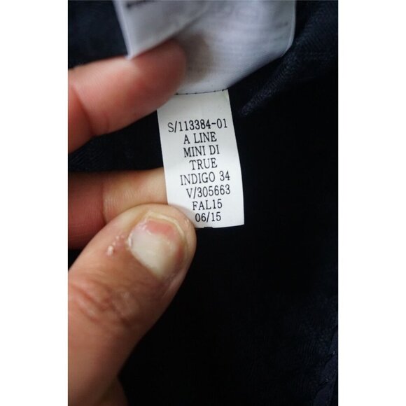 Gap True Indigo Jacquard A-line Mini Skirt - Size 16, NWT - Picture 7 of 10